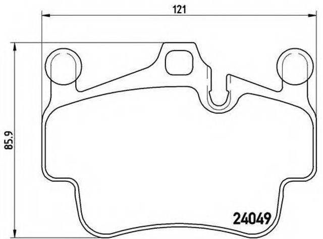 Колодки гальмівні дискові комплект P65014 BREMBO