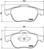 Колодки гальмівні передні, дискові P68032 BREMBO