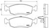 Колодки гальмівні передні, дискові P68039 BREMBO