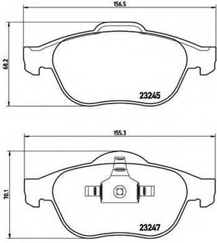 Колодки передні P68040 BREMBO