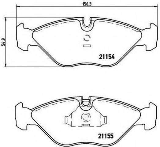 Тормозні колодки P71005 BREMBO