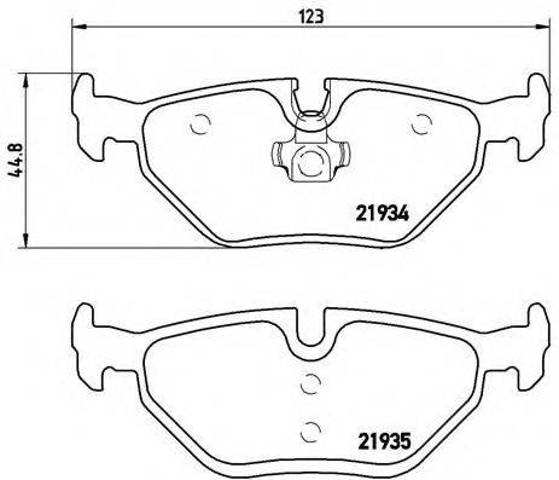 Колодки на гальмо задній дисковий P71006 BREMBO
