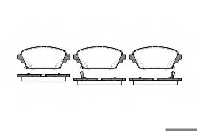 Передні гальмівні колодки Honda Accord 6