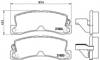 Задні гальмівні колодки P83015 BREMBO