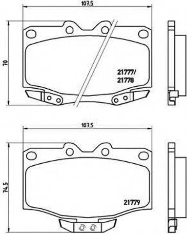 Колодки гальмівні передні, дискові P83026 BREMBO