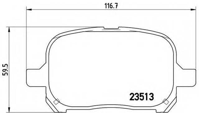 Гальмівні колодки P83040 BREMBO