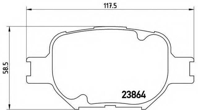 Колодки передні P83054 BREMBO