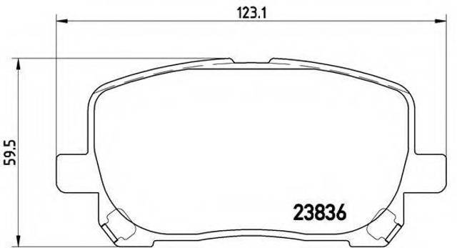 Колодки передні P83061 BREMBO