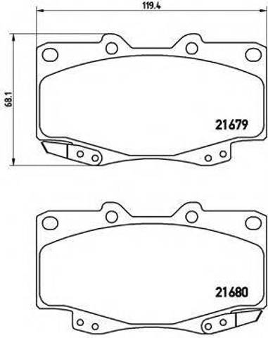 Колодки передні P83069 BREMBO