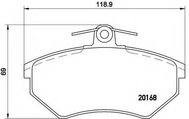 Тормозні колодки P85011 BREMBO