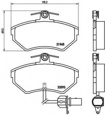Тормозні колодки P85044 BREMBO