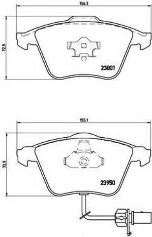 Тормозні колодки P85097 BREMBO