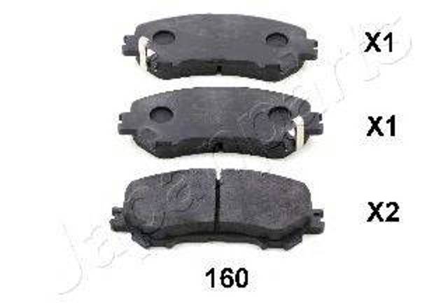 Колодки передні PA160AF JAPANPARTS