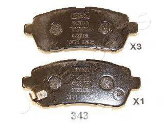 Колодки гальмівні дискові комплект PA343AF JAPANPARTS