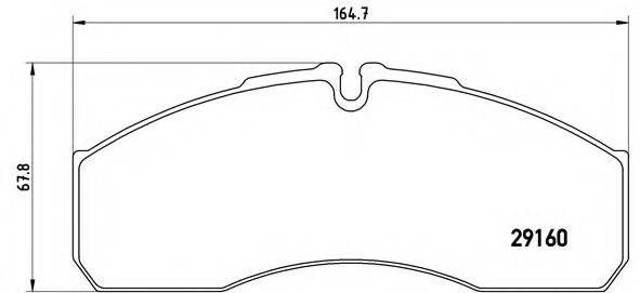Тормозні колодки PA6022 BREMBO