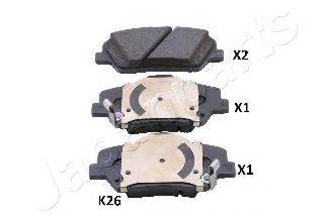 Гальмівні колодки PAK26AF JAPANPARTS