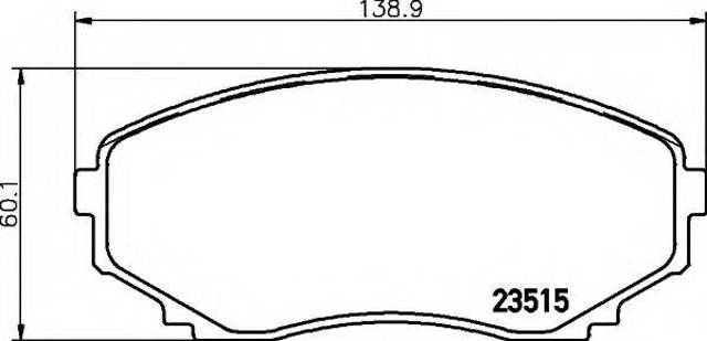 Передні гальмівні колодки PF5376 NISSHINBO