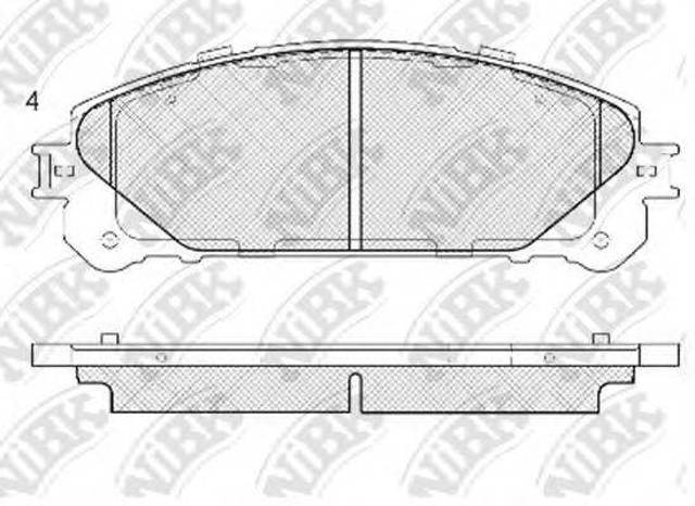 Колодки передні PN1845 NIBK