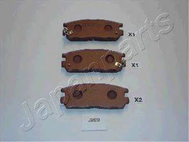 Комплект задніх колодок PP999AF JAPANPARTS