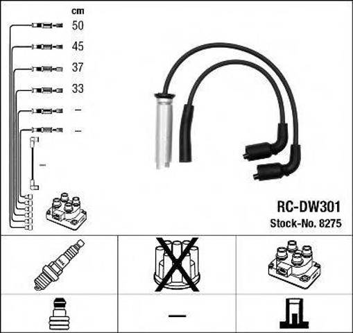 Комплект високовольтних проводов RCDW301