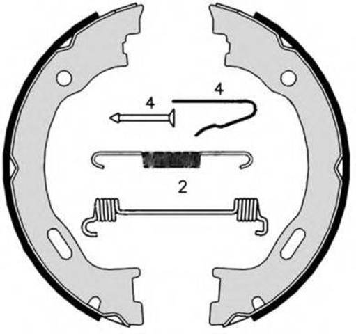 Гальмівні колодки гальма стоянки S50515 BREMBO