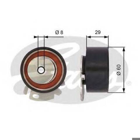 Ролик натяжителя ременя газорозподілу T43068 GATES