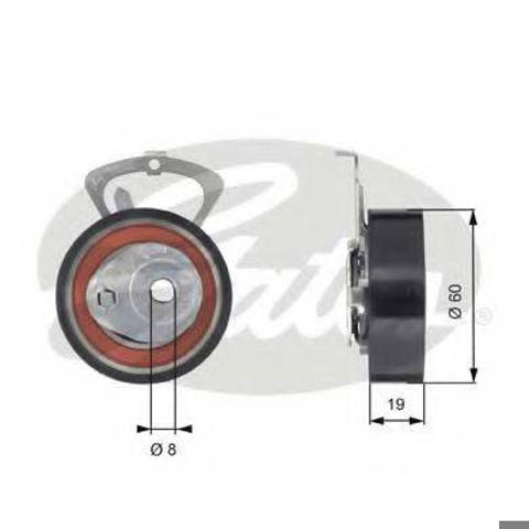 Ролик натягувач T43140 GATES