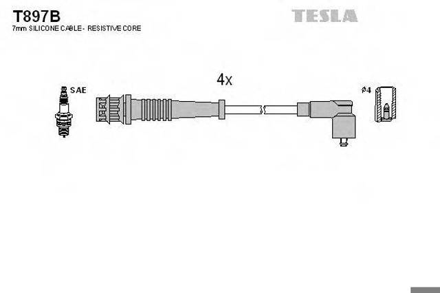 Комплект проводов зажигания T897B