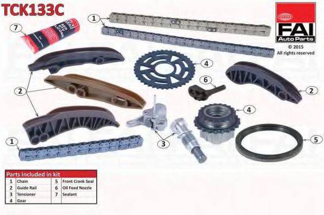 Ланцюг ГРМ, комплект TCK133C FAI