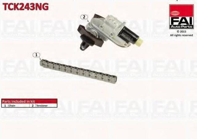 Ланцюг ГРМ, комплект TCK243NG FAI