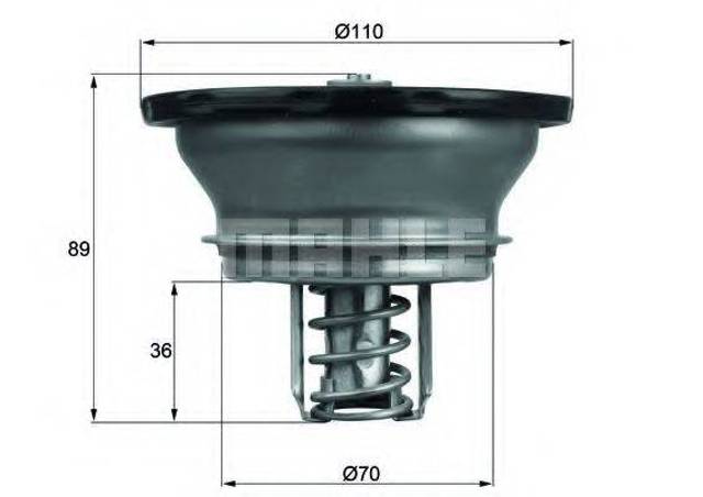 Фланець термостата THD382 MAHLE