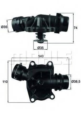 Термостат впускного колектора TI23388 MAHLE