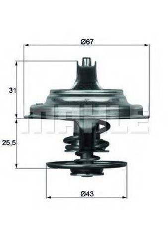 Термостат в зборі TX2383D MAHLE