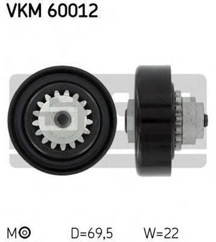 Ролик натяжителя ременя агрегатів VKM60012 SKF
