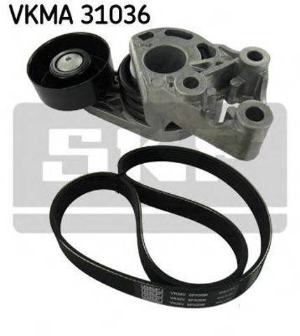 Ремінь приводний, агрегатів, комплект VKMA31036 SKF