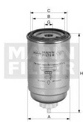 Фільтр тонкого очищення палива WK7162X MANN