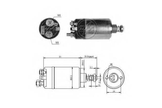 Втягуюче стартера ZM527 ERA