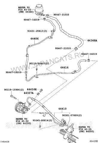 Патрубок гідропідсилювача 4441033180 TOYOTA