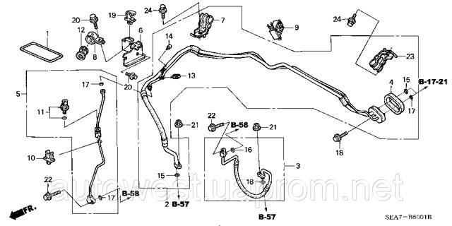 Клапан тиску кондиціонера 80440SW5003 HONDA