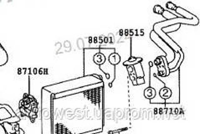 Клапан TRV, кондиціонера 8851548040 TOYOTA