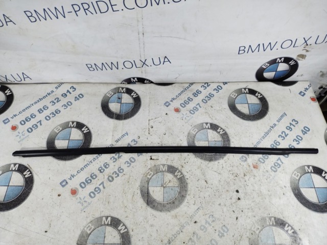 Молдинг опускного скла нижній, двері задньої, лівої 51357258293 BMW