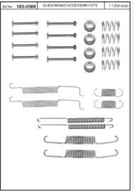 Монтажний комплект задніх барабанних колодок 02060 FEBI