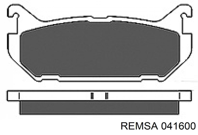 Колодки на гальмо задній дисковий 041600 REMSA