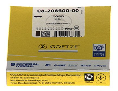 Комплект поршневих кілець на 1 циліндр, STD. 0820660000 GOETZE