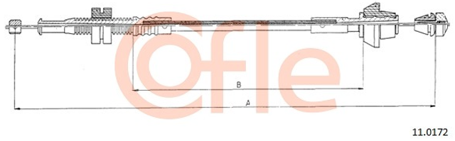 Трос газу 110172 COFLE