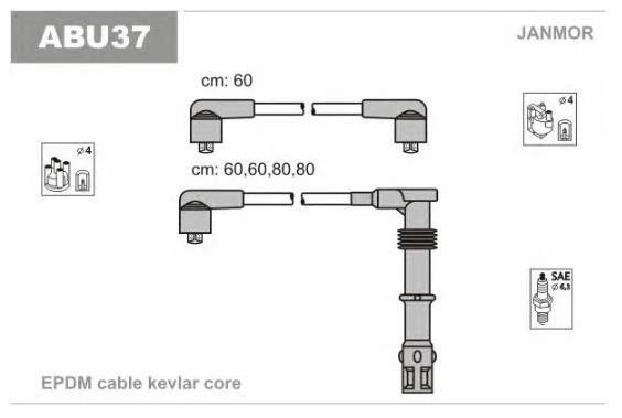 Дріт високовольтні, комплект 1192000910 JP GROUP