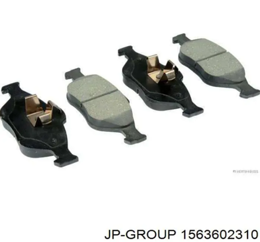 Колодки гальмівні передні, дискові 1563602310 JP GROUP