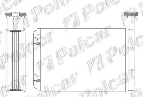 Радіатор обігрівача 3216N82 POLCAR