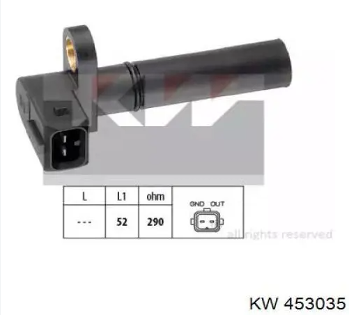 Датчик управління двигуном 453035 KW