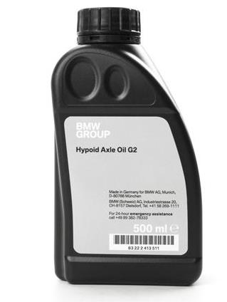 Олива трансмісійна bmw 75w85 hypoid axle oil g2, 0.5л. 83222413511